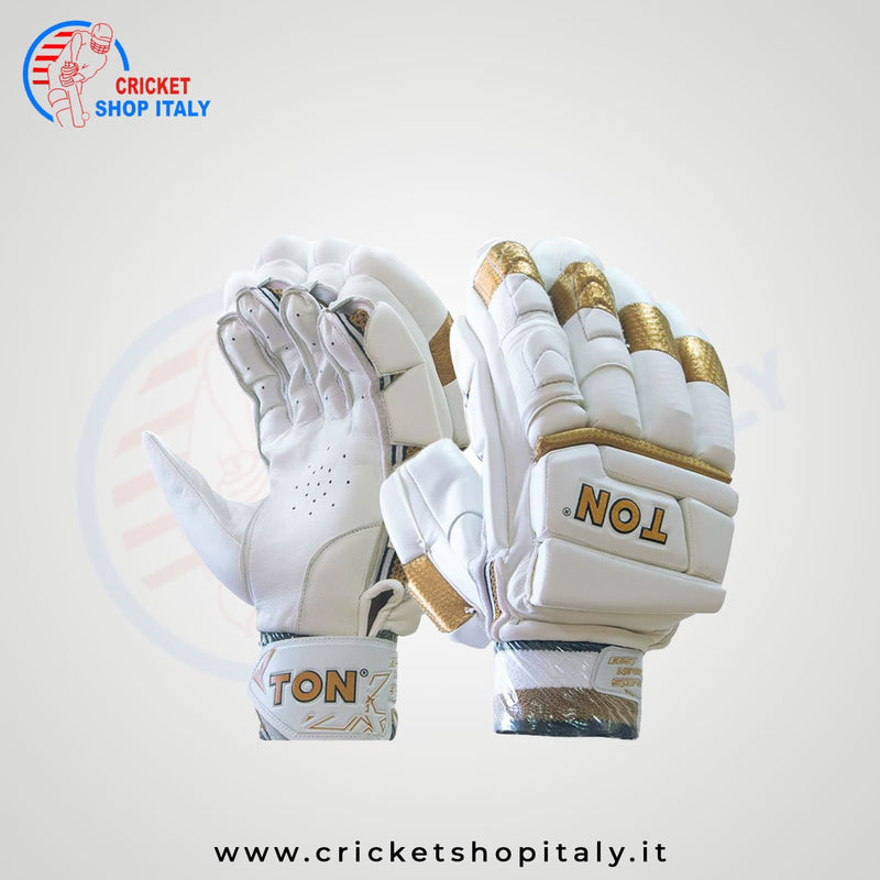 SS Ton Gold Edition Cricket Batting Gloves