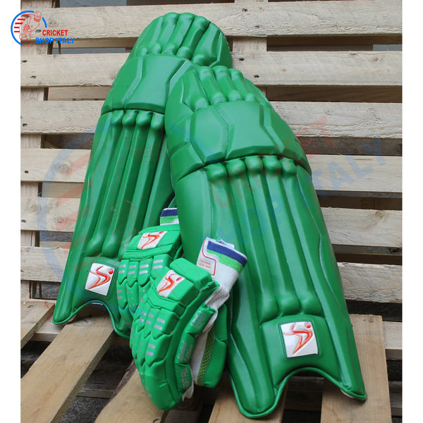 green batting pads
