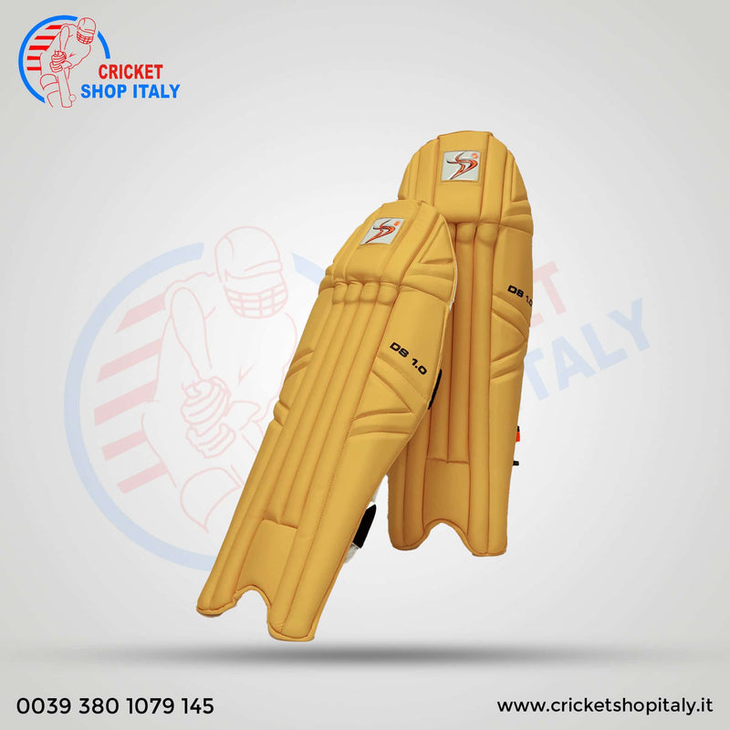 DS 1.0 Yellow Wicket Keeper Pads 3