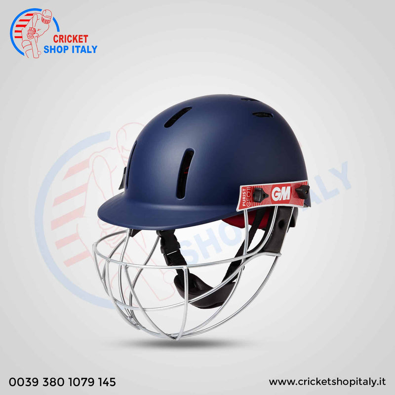 Gunn and Moore Purist Geo II Navy Junior Cricket Helmet 3