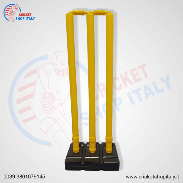 Plastic Cricket Stump Wicket (Yellow)