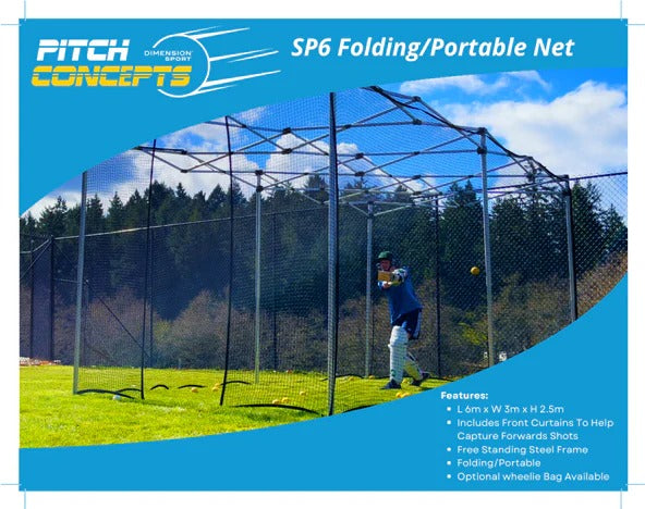 Pitch Concept Sp6 Folding Portable Batting Net
